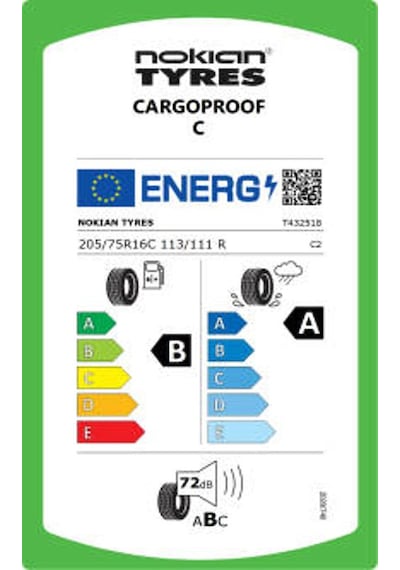 Nokian Tyres 205/75 R16C 113/111R Cargoproof C Yaz Lastiği 2025