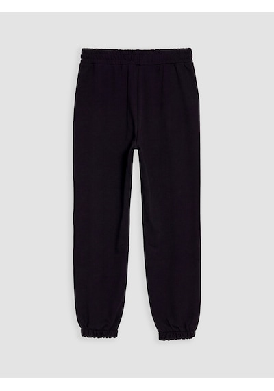 LC Waikiki Lc Waıkıkı Siyah Beli Lastikli Kadın Jogger Eşofman Altı
