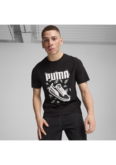 Puma Graphics Sneaker Tee Erkek T-shirt-siyah