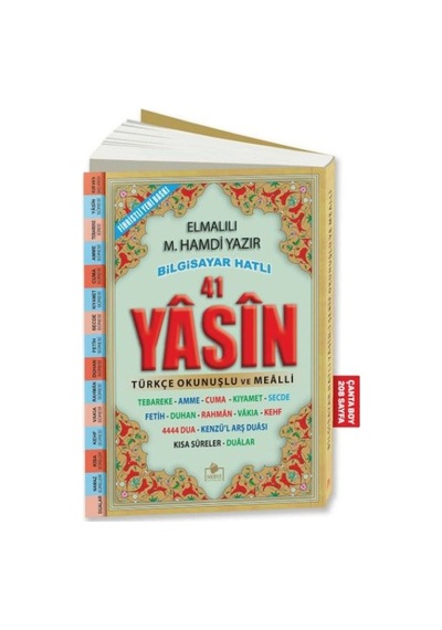 41 Yasin Biisayar Hatlı Tükçe Okunuşlu Çanta Boy