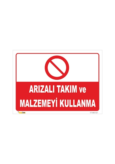 Arızalı Takım Ve Malzemeyi Kullanma - Isg Levhası (510293703)
