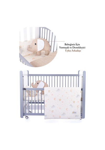 Kinder Baby Little One 5'li Oyun Parkı Uyku Seti Bej