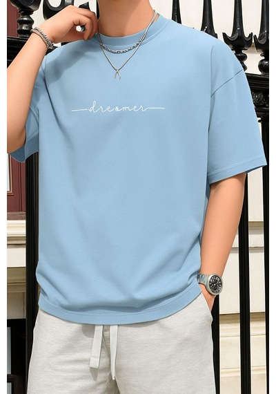 Dream Baskılı Unisex Tshırt 3q1 Çok Renkli