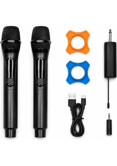 Jrl Wn-19 İkili Kablosuz Mikrofon Seti El Tipi Çiftli Mikrofon, Karaoke, Konferans Ve Sahne