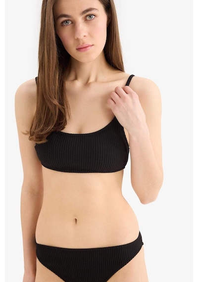 Defacto Regular Fit Bürümcük Siyah Bikini Üstü B7207AX24SM Siyah