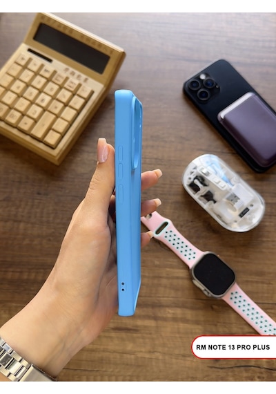 Redmi Note 13 Pro Plus Uyumlu Kamera Korumalı Darbeye Dayanıklı Renk Atmayan Keep Silikon Kılıf Mavi