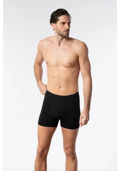 6 Adet Tutku Elit Erkek Modal Likralı Boxer 1251 Siyah