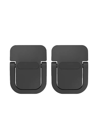 2 Adet Yapışkanlı Katlanılabilir Laptop Standı Portatif Macbook Bilgisayar Laptop Stand Ayagi Siyah