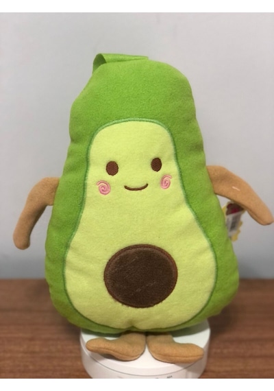 Sevimli Avokado Meyve Peluş Oyuncak 40 Cm Hediyelik Uyku Arkadaşı Yeşil