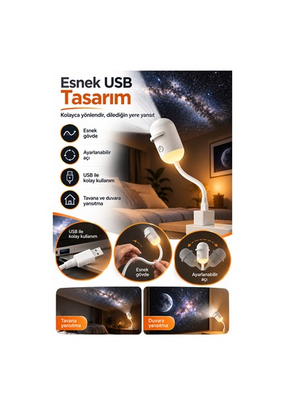 Usb Galaksi Projektör 2 Si 1 Arada Led Gece Lambası 360 Ayarlanabilir 8 Disk Değiştirilebilir Filmli Led Projektör Beyaz - 923547833 Beyaz Usb Galaksi Projektör 2 Si 1 Arada Led Gece Lambası 360 Ayarlanabilir 8 Disk Değiştirilebilir Filmli Led Projektör Beyaz - 923547833 Beyaz