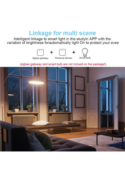 Tuya Zigbee Varlık Sensörü 10 Mt Mesafeli Zigbee 3.0 Akıllı İnsan Varlığı Sensörü