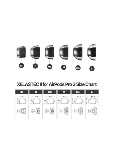 Xelastec 2 For Airpods Uyumlu Pro 3 L 2 Çift