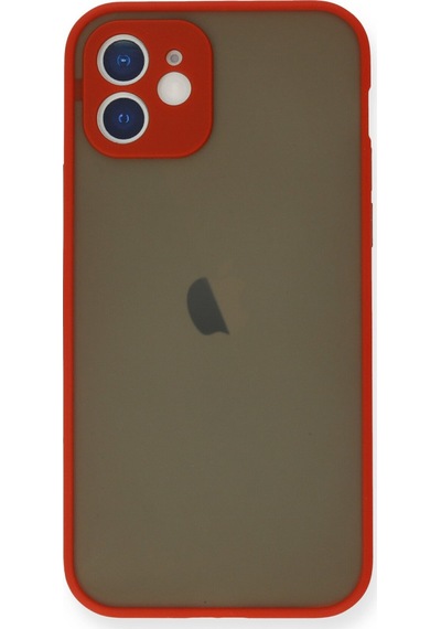 Apple iPhone  Uyumlu,  12 Mini Kılıf Montreal Silikon Kapak - Kırmızı