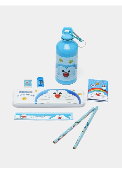 Sanrio Doraemon Kırtasiye Seti Hediye Kutusu Okul Malzemeleri Kuromi Doraemon Kırtasiye Seti 8 Parça Mavi