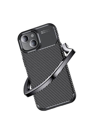 Apple Uyumlu iPhone 15 Hptk Negro Silikon Kılıf-siyah Siyah Siyah