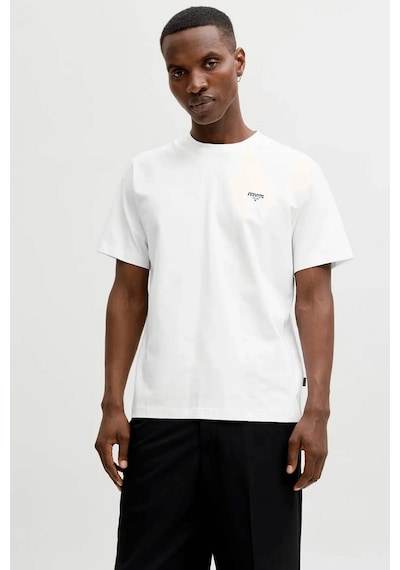 Jack & Jones Erkek T Shirt 12292383 Beyaz Beyaz