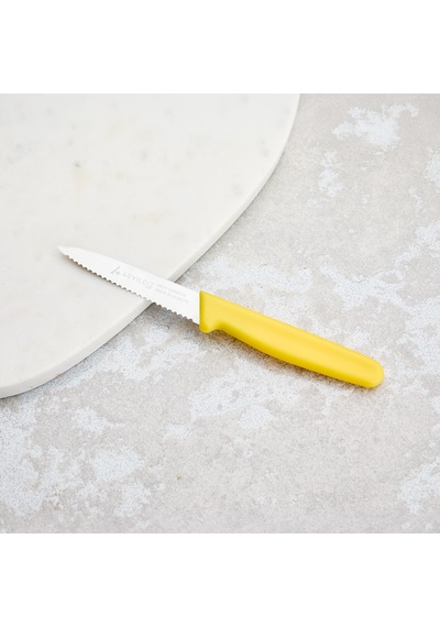 Aryıldız Solo Tırtıklı Sebze Bıçağı Sarı 10 Cm Renkli
