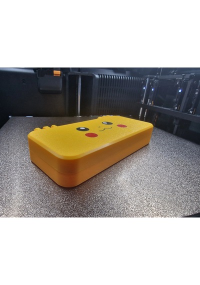 3d Baskı Sevimli Elektrik Fare Figürlü Kapaklı Kalem Kutusu - Sarı Organizer Diğer