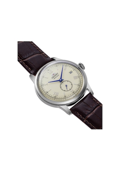 Orient Kurmalı Otomatik Deri Kahverengi Krem Kadran 38 Mm Erkek Kol Saati