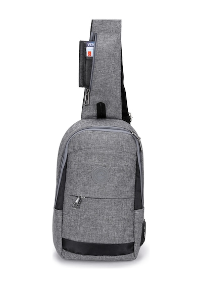 Strong Bag Strong Kulaklık Çıkışlı Tek Kol Göğüs Ve Sırt Çantası ,çapraz Çanta Body Bag Tk01 Gri GRİ