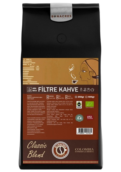 Bonacres Klasik Filtre Kahve 250 G