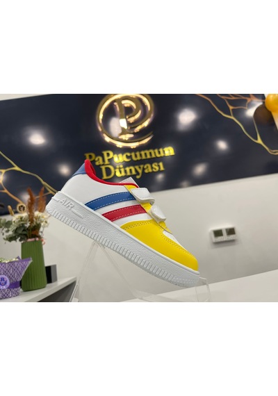Papucumun Dünyası Günlük Bebek Çocuk Sneaker Cırt Cırt Bantlı Spor Ayakkabı Yürüyüş Ayakkabısı Sarı Papucumun Dünyası Günlük Bebek Çocuk Sneaker Cırt Cırt Bantlı Spor Ayakkabı Yürüyüş Ayakkabısı Sarı