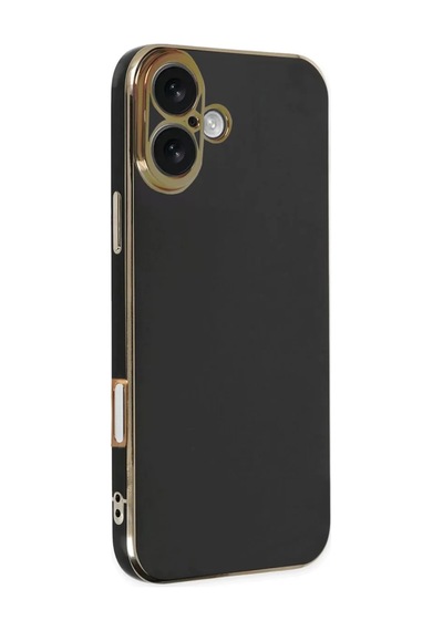 Newface Apple İphone 16 Kılıf Volet Silikon - Siyah