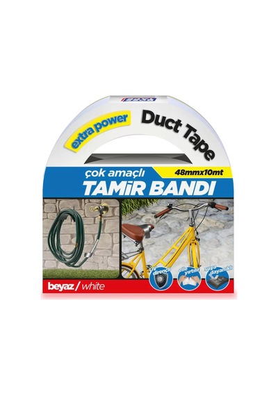 Çok Amaçlı Suya Dayanıklı Tamir Bandı 48mmx10m Beyaz