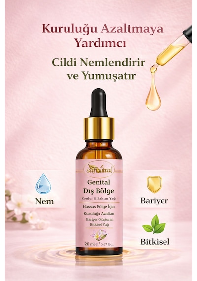 Safvital Genital Dış Bölge Konfor & Bakım Yağı İntim Bakım 20 ML