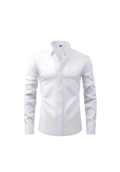 Erkek Slim Fitt Uzun Kol Gömlek 2290 Bgl-st04378 Beyaz