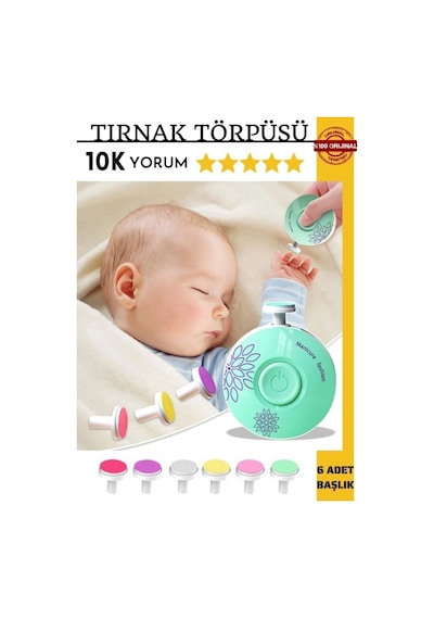 Cloody Yenidoğan Bebek Pilli Tırnak Törpüsü Manikür Seti