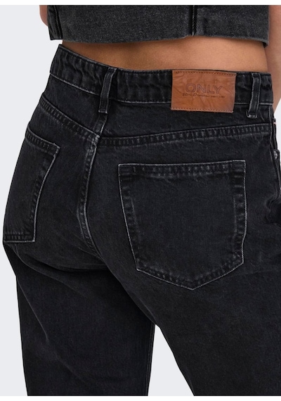 Only Onljacı Mw Straıght Bl Dnm Cro Kadın Siyah Jean - 15301779 Siyah