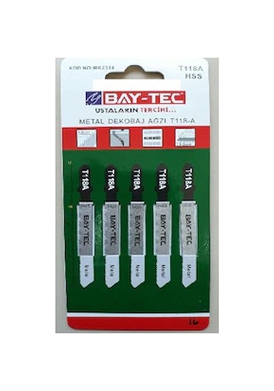 Cateksss Bay-tec Metal Dekobaj Ucu T-118 1 Paket / 5 Adet - 60 Lı Paket