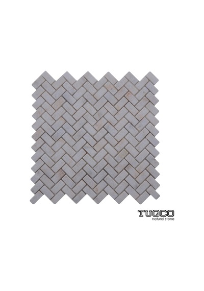 Tuqco Doğaltaş Herringbone Golden Eskitme Mermer Mozaik