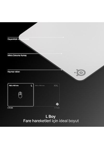 Steelseries Qck Heavy Large Gaming Mousepad - Beyaz
