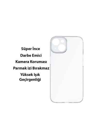 Baseus Simple Apple Uyumlu iPhone 14 Plus 6.7 Kamera Korumali Silikon Kilif 560667875