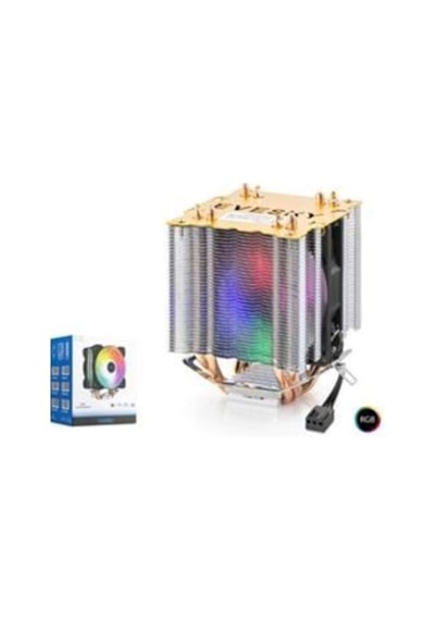 Nodar Nd2604 Cpu Kule Tipi İşlemci Soğutucu Çift Fanlı 90 Mm Rgb Siyah
