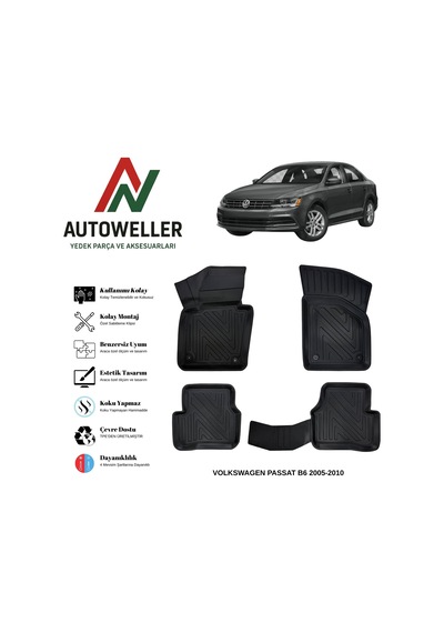 Volkswagen Passat B6 2005-2010 Havuzlu Oto Paspas