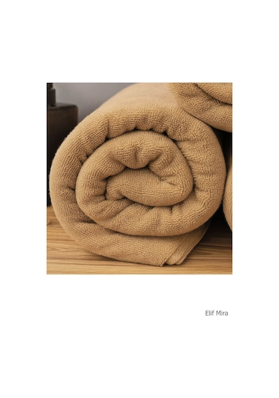 Banyo Havlusu 90x150 Cm %100 Pamuklu Otel Havlusu Gramajlı 600 Gr Bej