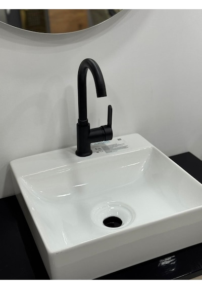 Armour Armatür Lüks Banyo Batarya Seti Ağır Gövde 4'lü Siyah Siyah
