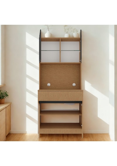 Nordıc Wood Led Li Kahve Köşesi Ünitesi Mını Kompakt Füme Cam Vitrin Komple Mdf Modern Mutfak Dolabı Kahverengi Nordıc Wood Led Li Kahve Köşesi Ünitesi Mını Kompakt Füme Cam Vitrin Komple Mdf Modern Mutfak Dolabı Kahverengi