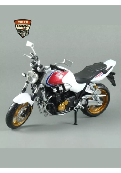 Honda Cb1300 F Beyaz & Kırmızı 1:12 Diecast Motosiklet Modeli Automaxx Premium Lisanslı