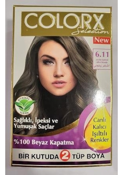 Colorx Saç Boyası Çift - 6.11 Zeytin Kumral