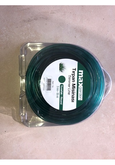 Maxgarden Tırpan Misinası Yeşil Yuvarlak 3.0 Mm - 56 Metre