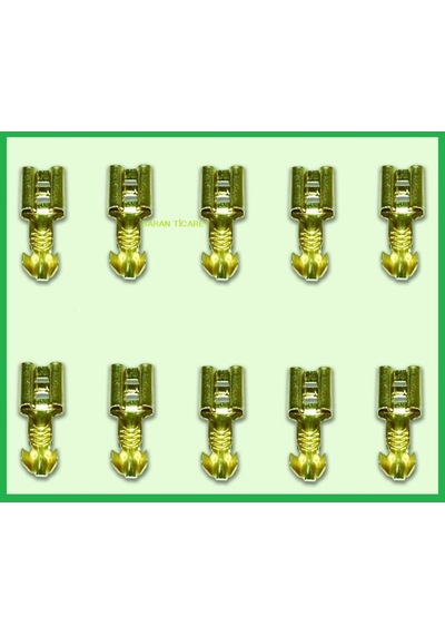 Sarı Geçmeli Dişi Terminal Soket 6.3Mm - 375853058