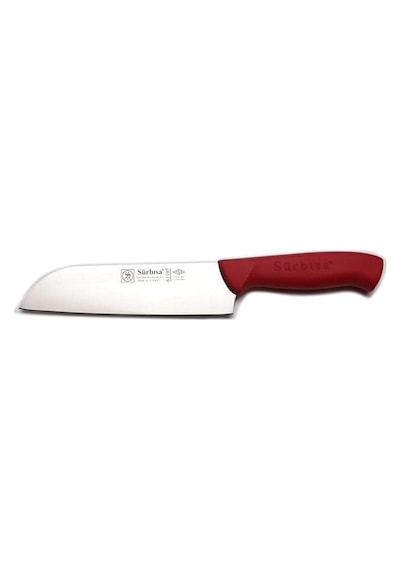 Santoku Şef Bıçağı 61195 Kırmızı