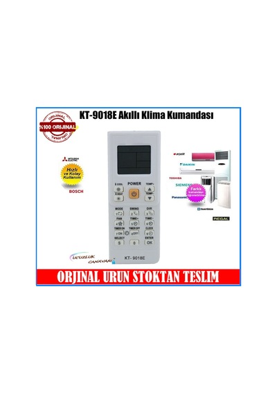 Kt-9018E Tüm Markalarla Uyumlu Akıllı Klima Kumandası