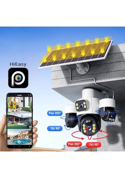 Inox Digital X14 4g E-simli 4 Kameralı Güneş Enerjili Güvenlik Kamerası