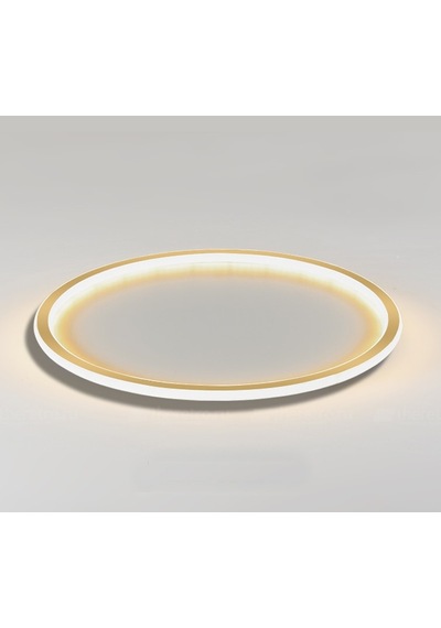 Eskitme Gold Ø40 cm Çember Avize 3000K Sarı Işık Led Tavan Lambası