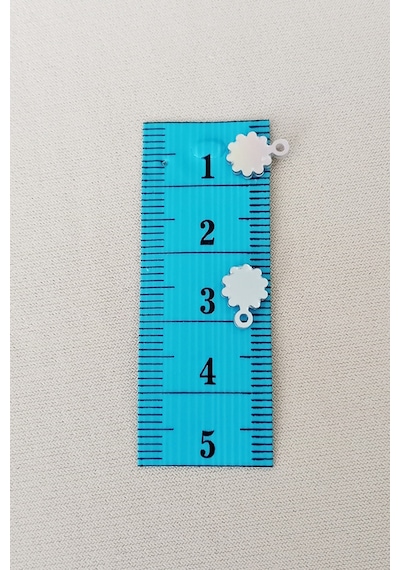 Oya Abiye Bileklik Kolye Pleksi Metalik Plastik Pul Gümüş Renk 8 Gram 100 Adet - Bnc518